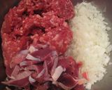 砂肝入りハンバーグ作り方1写真