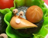 【キャラ弁★ウィンナーdeかたつむり】作り方3写真