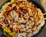 焼きうどん(お好み焼きソース味)作り方5写真