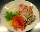 残ったカレーでカレーナポリタン！作り方2写真