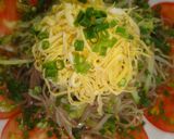 大葉とお酢で♪豆乳ヘルシーサラダそば夏冷作り方15写真