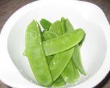 さやえんどう炒め作り方1写真