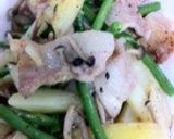 初夏！豚肉とジャガイモとインゲンの炒め物作り方4写真
