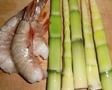 海老と筍のおろししょうが煮作り方1写真