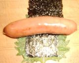 大葉とのりで巻いたウインナー作り方1写真