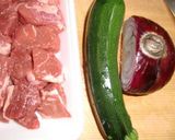 牛肉とズッキーニの陶板焼き作り方1写真
