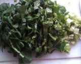 簡単　美味しい　小松菜チャーハン作り方1写真