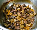 圧力鍋で！牛肉こんにゃくゴボウの煮込み♪作り方4写真