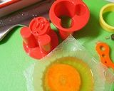 簡単！炊き込みご飯でダッフィーキャラ弁。作り方2写真
