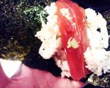 マグロ漬け手巻き 薬味酢飯で☆作り方5写真