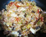 ✿夏野菜とチーズのオムレツリゾット✿作り方6写真