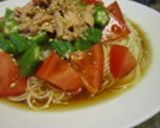 夏バテも怖くない！オクラとトマトの素麺作り方9写真