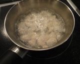 離乳食★人参・ささ身とほうれん草の豆乳煮作り方1写真