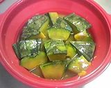 レンジでかぼちゃのごまだれ煮作り方2写真