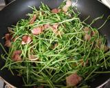 豆苗とベーコンのシャッキリ炒め作り方3写真