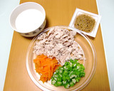 ✿冷しゃぶととろろのぶっかけそうめん✿作り方1写真