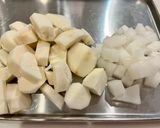 鶏ひき肉と根菜のそぼろ煮作り方1写真