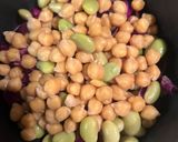 豆豆しいそら豆植物性たんぱく質サラダ作り方2写真