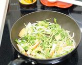 豆苗のポン酢炒め作り方3写真