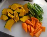 麺のおともに野菜の揚げ浸し作り方1写真