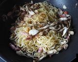 焼きマイタケの香が踊るパスタ～♪作り方7写真