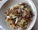 焼きマイタケの香が踊るパスタ～♪作り方8写真
