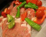 夏野菜と豚肩ロースのグリル✿ビネガー風味作り方3写真
