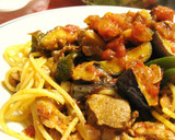 夏の定番★夏野菜と豚肉のトマトパスタ作り方10写真