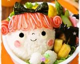 *キャラ弁* くるくる髪の毛の女の子♡作り方6写真