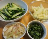 ☆カリカリ豚のサラダうどん☆作り方4写真