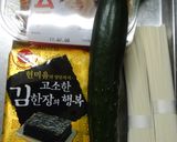 夏の暑い日冷たいそうめん＠韓国風まぜそば作り方1写真
