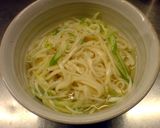 鶏胸肉と梅しその冷たいうどん作り方4写真