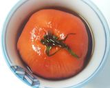 夏の朝！冷やしトマトの甘酢おろしがけ作り方1写真