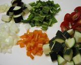 夏野菜☆カポナータのパスタ作り方1写真