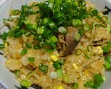 余った豆もやしの炊き込みご飯でクッパ冷夏作り方1写真