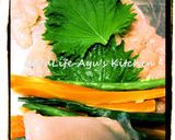 ノンオイル♪夏野菜のチキンロール作り方2写真