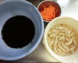 ひじきと牛蒡の巾着煮作り方2写真