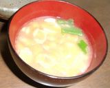 あつい夏も、庄内麩と豆腐の味噌汁作り方2写真