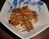 岩下の新生姜の恵み、カルビ丼作り方5写真