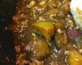 あまったカレーの鶏肉キーマ風カレーライス作り方2写真