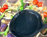 冷蔵庫にある野菜でニンニク醤油パスタ作り方3写真