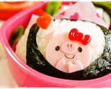 ＊キャラ弁＊窓からひょっこり！ぶたちゃん作り方5写真