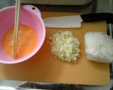 フライパン１っ!ピラフ風オムライス。作り方1写真