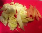 キャベツと新生姜のさっぱり味噌炒め作り方1写真