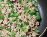ゴーヤとチーズ入りミートオムレツ作り方3写真