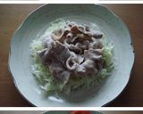 香味だれで♪蒸しキャベツの冷しゃぶサラダ作り方4写真