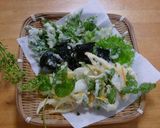 家庭菜園で　採れた材料で　天婦羅そば作り方3写真