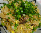 余った豆もやしの炊き込みご飯で石焼風ご飯作り方1写真