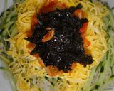 夏のまぜそば韓国風豆乳入りキムチそうめん作り方13写真