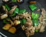 お弁当に『ナスとお肉の炒めもの』作り方5写真